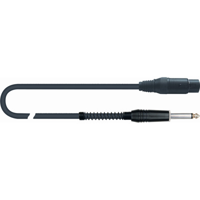 QuikLok Black Series Cable - 6.3mm straight mono jack to 3P Female XLR 9M - Image 2
