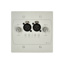Cloud Active input plate with dual mic input. mic level control and 2 band EQ, US style. Wht - Image 3