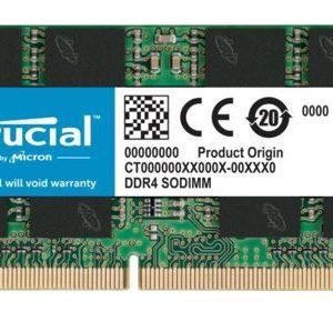 Crucial 16GB (1x16GB) DDR4 SODIMM 3200MHz CL22 1.2V Single Ranked Notebook Laptop Memory RAM – Micron (Crucial)-P MECN4-1X16G32S-P DDR4 SODIMM (Notebook) Product Image