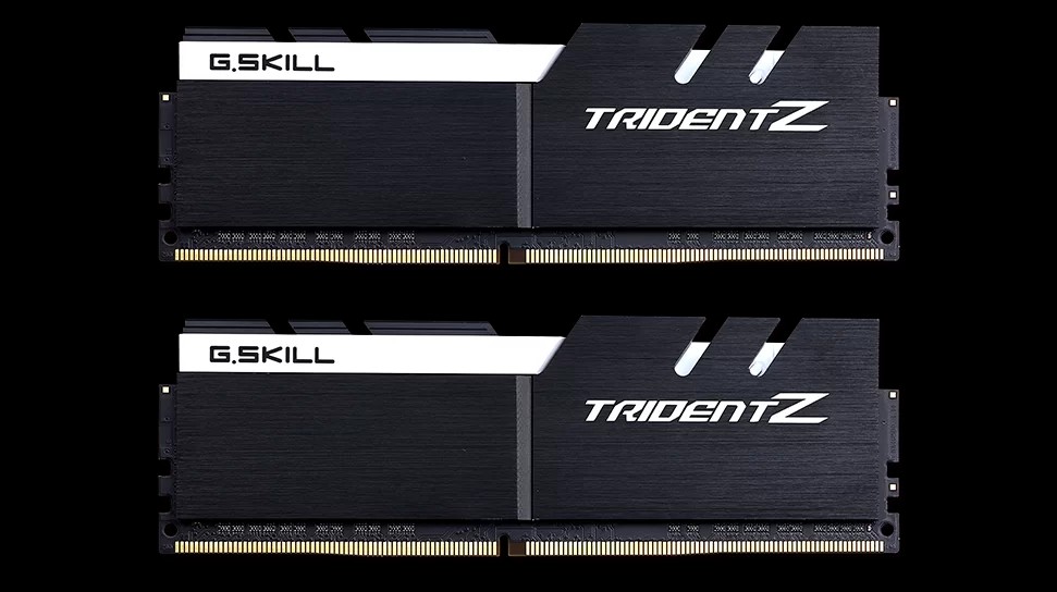 G.SKILL F4-3200C16D-32GTZKW 32G (2 x 16GB)/ DDR4 3200 MT/ XMP 2.0/Timings 16-18-18-38/ Voltage 1.35V/Trident Z – G.SKILL MEGS-F4-3200-32G-TZKW DDR4 UDIMM (Desktop) Product Image