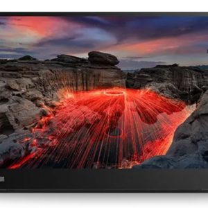 LENOVO ThinkVision M14-2 14' IPS 2240x1400 Mobile 60Hz 6ms Tilt Lift Pivot Height Adjustable View Angle VESA USB-C DP1.2 Black 3YR WTY Black – Lenovo MNLEN-M14T-2 USB Monitor Product Image