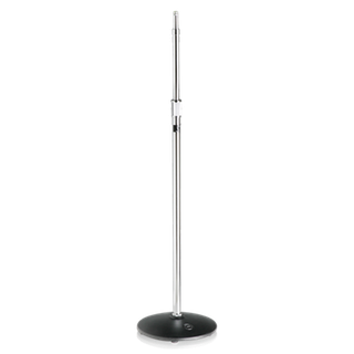 AtlasIED Professional Mic Stand Straight with round base. 965mm-1702mm extension. Chrome
