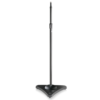 AtlasIED Professional Mic Stand Straight with triangle base. 965mm-1702mm extension. Black - Image 2
