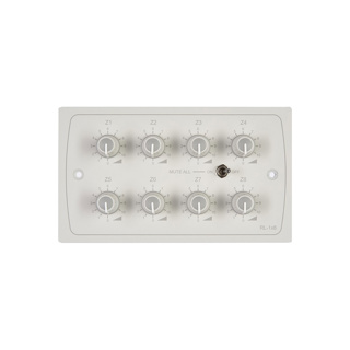 Cloud RL-1x8 8x Remote Volume Level Controls and Mute Switch. White