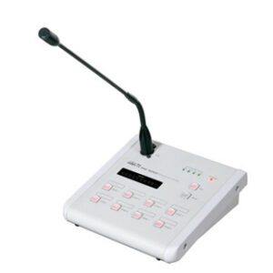 Inter-M Remote 8 zone mic station with All-Call function for PX-8000. CAT5e connection to PX-8000