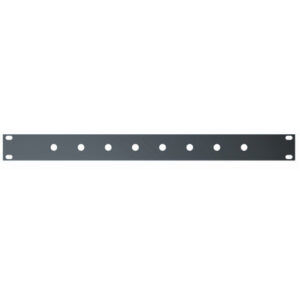 QuikLok RS281 1-U rack panel with mounting holes for 8 jack sockets (6.3mm)