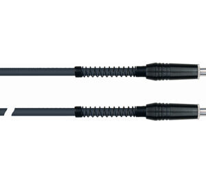 QuikLok Black Series Cable - 6.5mm straight mono jack to 6.5mm straight mono jack. 4.5M
