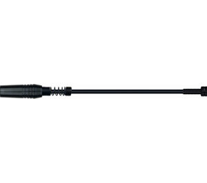 QuikLok Black Series Cable - 3.5mm straight stereo jack to 6.5mm straight stereo jack 1M