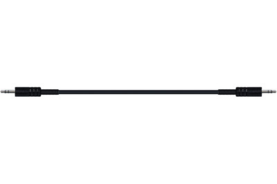 QuikLok Black Series Cable - 3.5mm straight stereo jack to 3.5mm straight stereo jack 1M