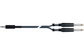 QuikLok Black Series Cable - 3.5mm straight stereo jack to 2 x 6.3mm straight mono jacks 5M - Image 3