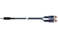 QuikLok Black Series Cable - 3.5mm straight stereo jack to 2 x RCA jacks 3M - Image 2