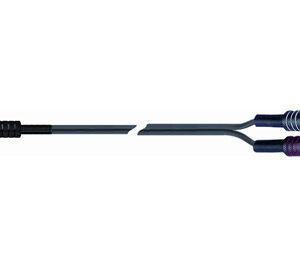 QuikLok Black Series Cable - 3.5mm straight stereo jack to 2 x RCA jacks 5M