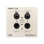 Media Matrix sWALL™ 2x2 DANTE wall plate. 2 Mic/Line input and 2 Line output. PoE. WHITE - Image 3