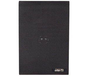 Inter-M 10W wall mounted stylish black ABS plastic speaker enclosure. Taps at 10