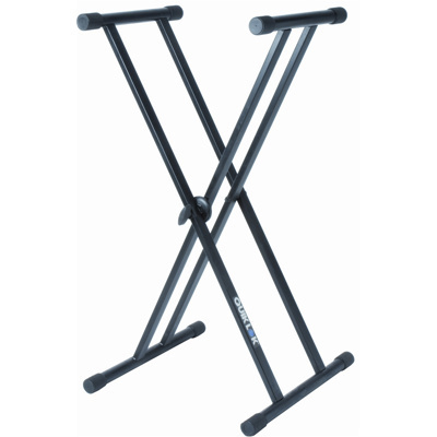 QuikLok T20 BK IC T-reX double braced single tier keyboard stand (single 4-colour box) - Black - Image 2