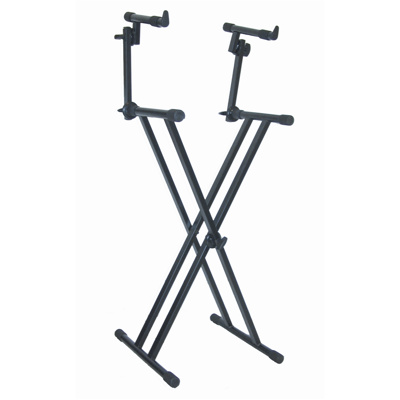 double tier keyboard stand-BLACK