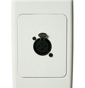 inDESIGN Wall plate Clipsal 2000 with 1 female 3 pin XLR