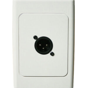 inDESIGN Wall plate Clipsal 2000 with 1 male 3 pin XLR