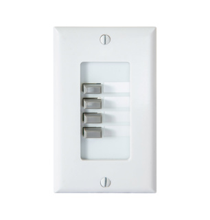 4-position pushbutton select (Decora Style)