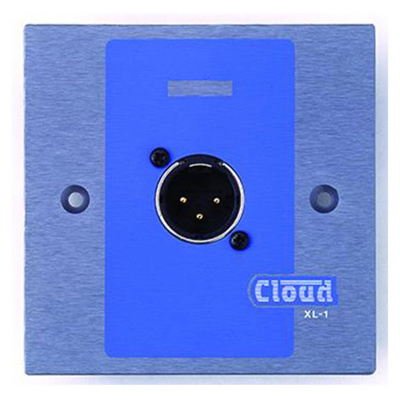 Cloud XLR wall plate with male 3 pin XLR connector. (similar to RL-1 & RSL-1). White - Image 2