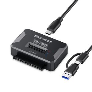 Simplecom SA516 NVMe/SATA Dual Protocol M.2 SSD and 2.5' SATA to USB Adapter 10Gbps – Simplecom CBSI-SA516 Convertors Product Image