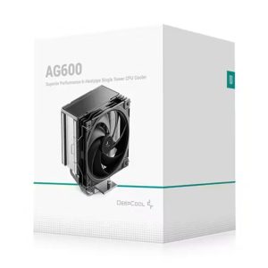 DeepCool AG600 ARGB Superior Performance 6 Heatpipe Single Tower CPU Cooler – DEEPCOOL CFD-AG600-ARGB Multi Socket CPU Cooler Product Image