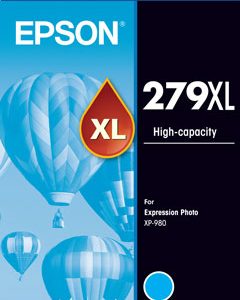 EpsonEPSON 279XL CYAN CLARIA PHOTO HD INK CARTRIDGE FOR XP-980InkJet Cartridges