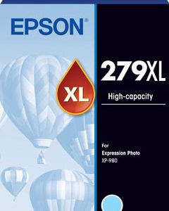 EpsonEPSON 279XL LIGHT CYAN CLARIA PHOTO HD INK CARTRIDGE FOR XP-980InkJet Cartridges