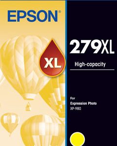 EpsonEPSON 279XL YELLOW CLARIA PHOTO HD INK CARTRIDGE FOR XP-980InkJet Cartridges