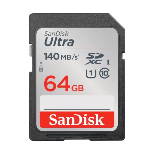 SanDisk Ultra 64GB SDHC SDXC UHS-I Memory Card 140MB/s Full HD Class 10 Speed Shock Proof Temperature Proof Water Proof X-Ray Proof Digital Camera – Sandisk FMS-SDUL-64G3 SD/ Mini SD/ Micro SD Product Image