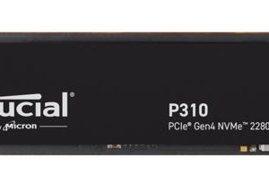Crucial P310 1TB Gen4 2280 NVMe SSD 7100/6000 MB/s R/W 220TBW 1000K/1200K IOPS 1.5M hrs MTTF Full-Drive Encryption M.2 PCIe4 5yrs ~CT1000P510SSD8 – Micron (Crucial)-P HBC-P310-1TB-P M.2 NVMe PCIe SSD Product Image