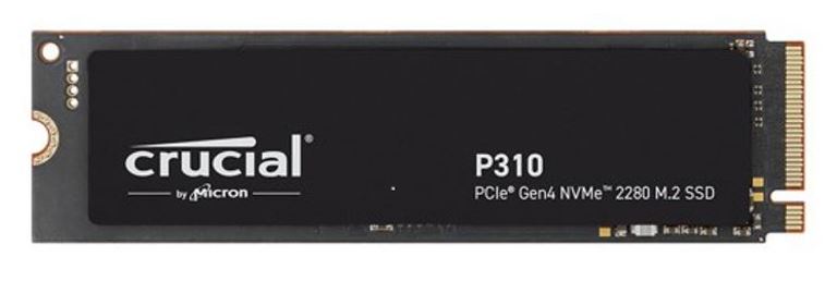 Crucial P310 2TB Gen4 2280 NVMe SSD 7100/6000 MB/s R/W 440TBW 1000K/1200K IOPS 1.5M hrs MTTF Full-Drive Encryption M.2 PCIe4 5yrs – Micron (Crucial)-P HBC-P310-2TB-P M.2 NVMe PCIe SSD Product Image