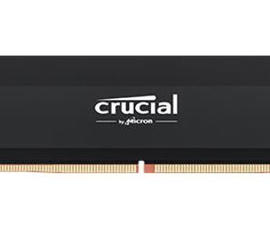Crucial Pro 16GB (1x16GB) DDR5 UDIMM 6400MHz CL32 Black Heat Spreader Support Intel XMP AMD Ryzen Desktop PC Gaming Memory Tray – Micron (Crucial) MECD5-1X16G64C32BT DDR5 UDIMM (Desktop) Product Image