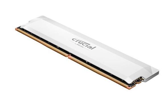 Crucial Pro 16GB (1x16GB) DDR5 UDIMM 6400MHz CL32 White Heat Spreader Support Intel XMP AMD Ryzen Desktop PC Gaming Memory Tray – Micron (Crucial) MECD5-1X16G64C32WT DDR5 UDIMM (Desktop) Product Image