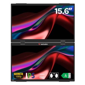 Verbatim 15.6' USB-C Full HD 1080p Dual Portable Monitor