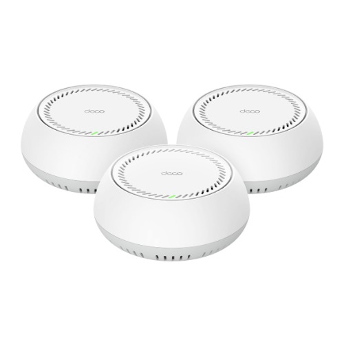 TP-Link Deco BE65-PoE(3-pack) BE11000 Whole Home Mesh Wi-Fi 7 System with PoE 688 Mbps at 2.4 GHz + 4324 Mbps at 5 GHz + 5764 Mbps 6 GHz – TP-LINK NWTL-DECOBE65-POE-3 Mesh Networking Product Image