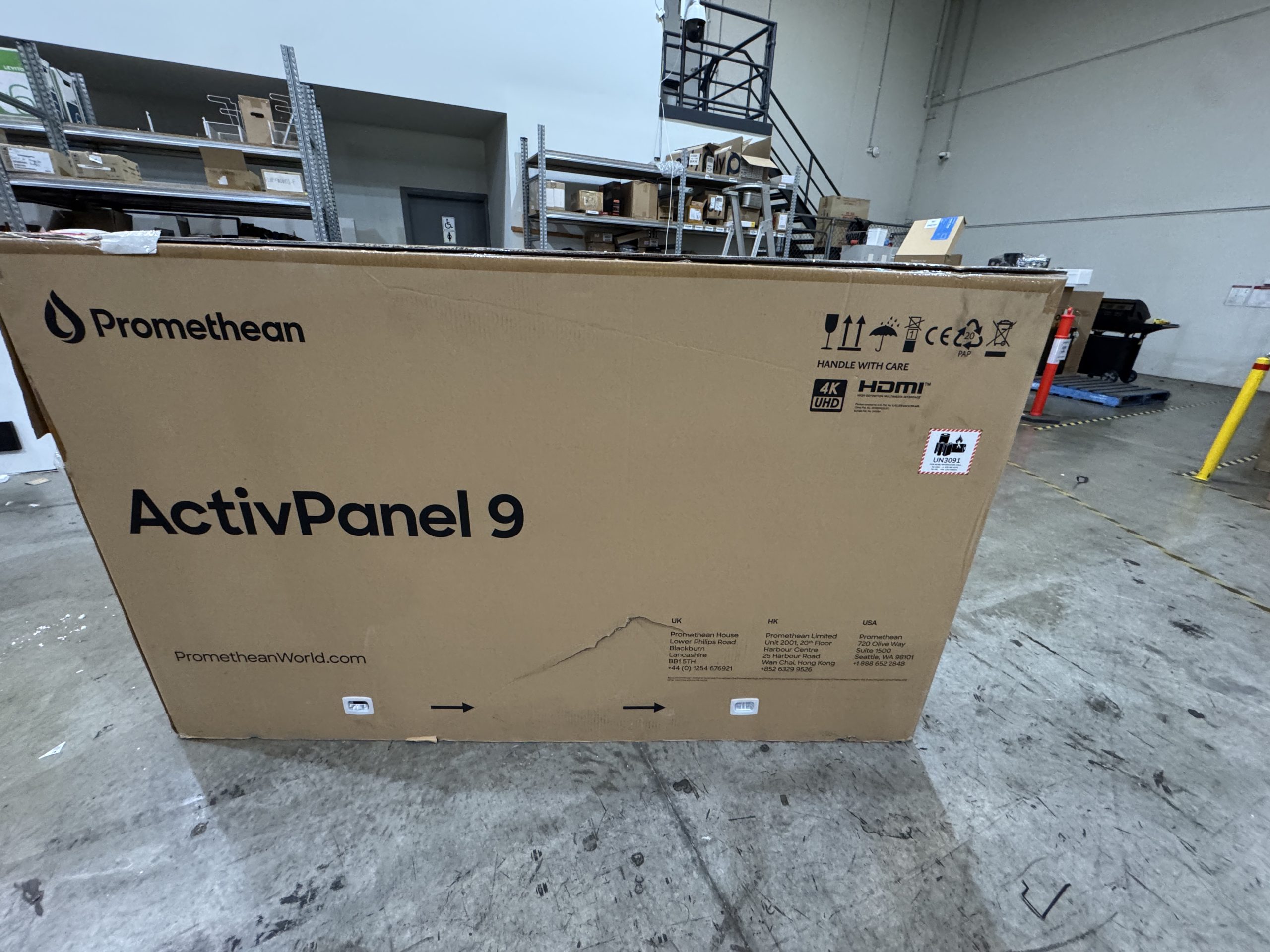 PrometheanPROMETHEAN ACTIVPANEL SERIES 9 86 INTERACTIVE PANEL WITH WIFI DONGLE - OPEN DAMAGED BOXTouch / Interactive