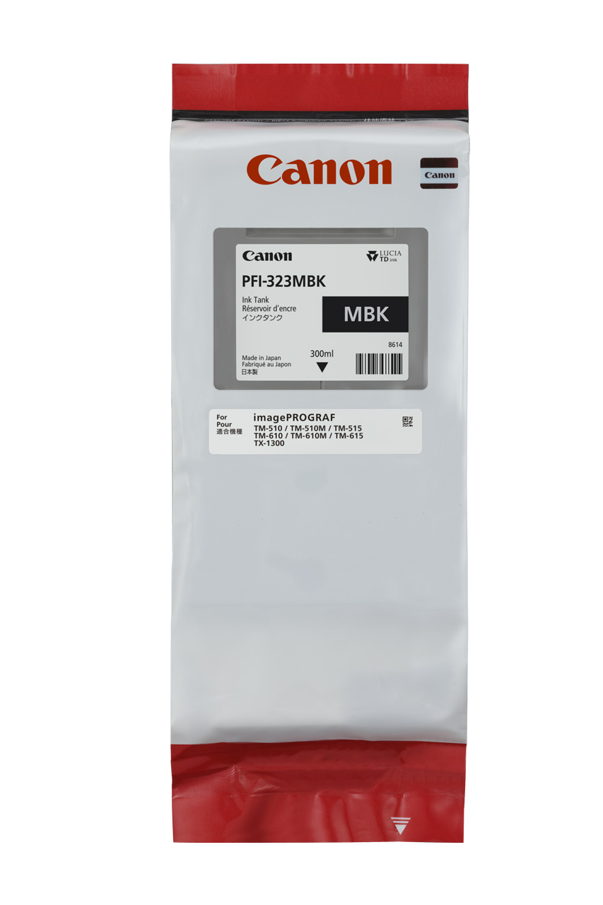 CanonPFI-323MBK - MATTE BLACK INK FOR TM510/610 RANGE - 300MLLarge Format InkJet Cartridges