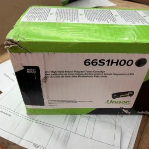 LexmarkLexmark 66S1H00 Black High Yield Return Toner Cartridge BOX DAMAGED UNITLaser Toner
